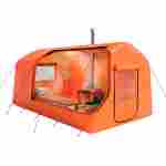 Баня пневмокаркасная 4,8×2,4×2,4 м, из ПВХ, оранжевая