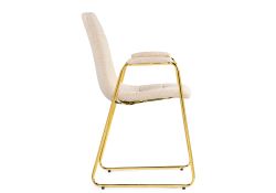 Стул на металлокаркасе Lana cream / gold