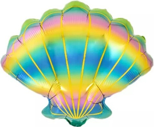 Фигура Морская ракушка, Радужный, Градиент 21'' Fl