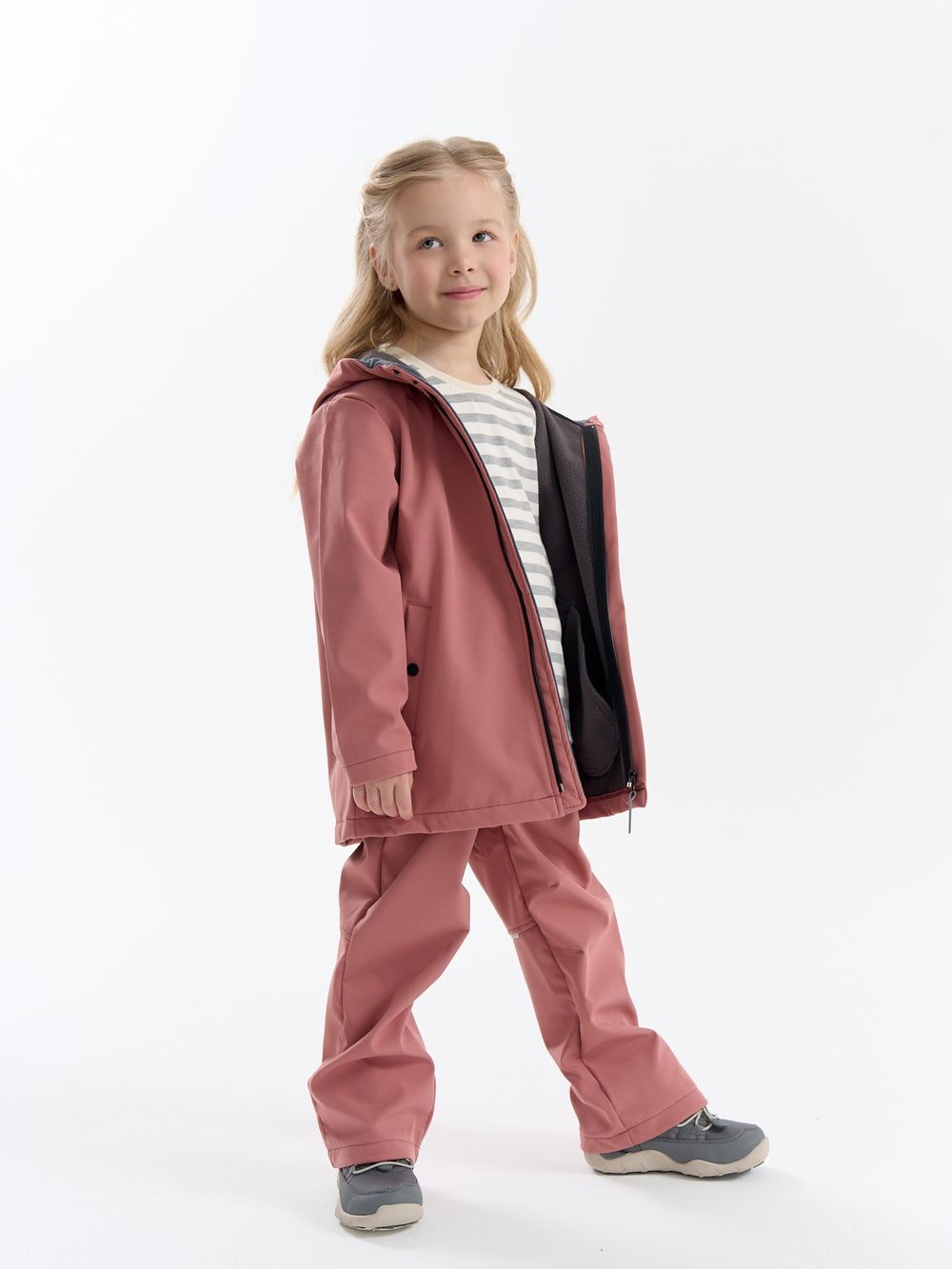 Парка Softshell демисезонная "Пепельная роза"