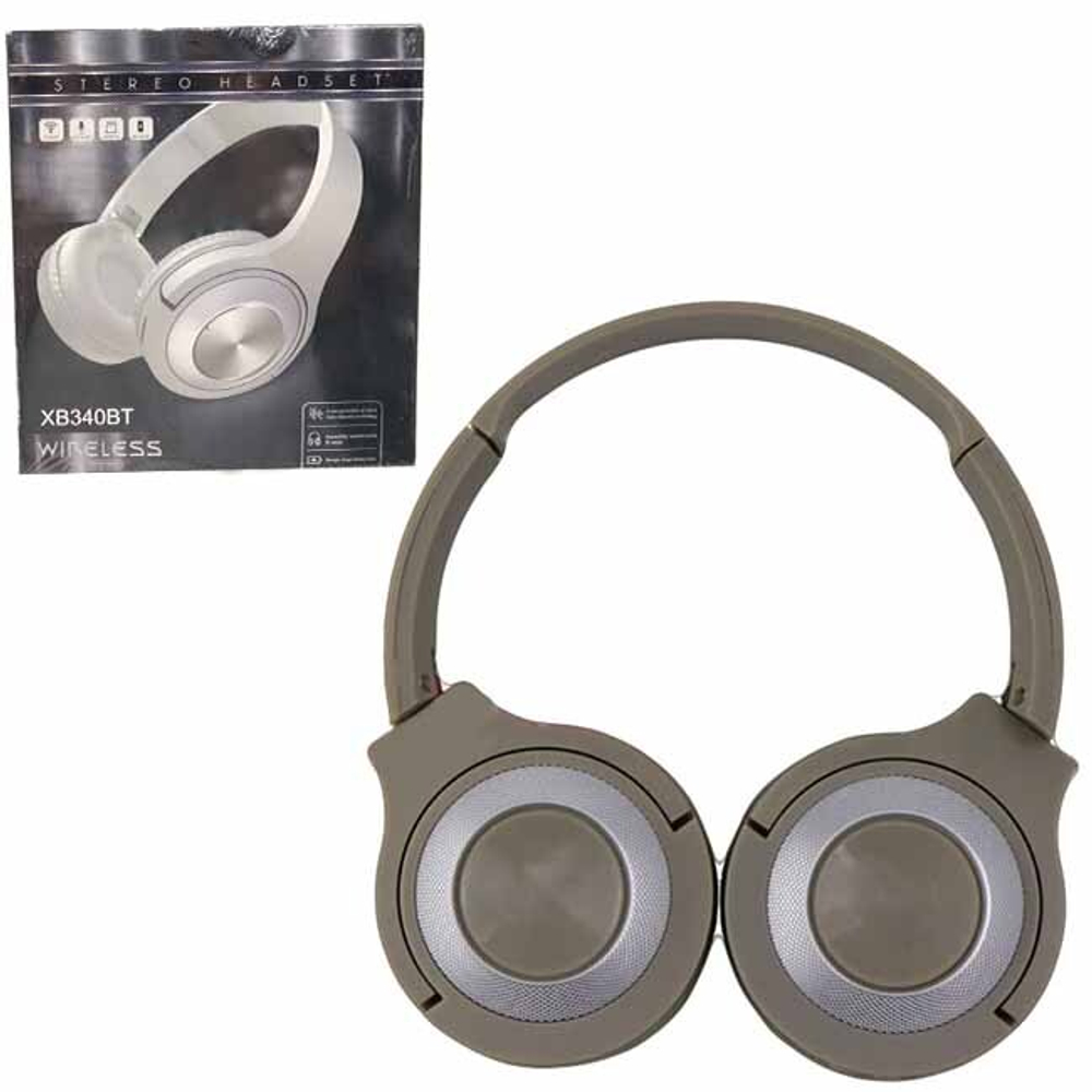 Полноразмерные Bluetooth наушники JB XB340 (серый)