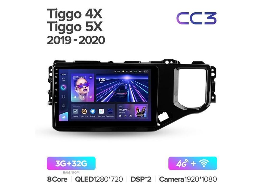 Магнитола Teyes CC3 3-32 Chery Tiggo 4X/ 5X 2019 — 2020 10.2&quot;
