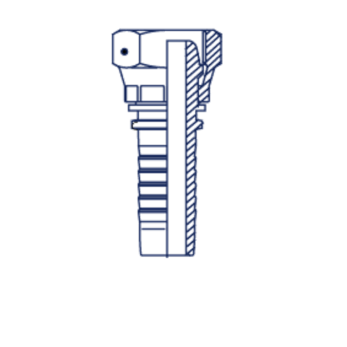 Фитинг DN 08 DK (Г) 16x1.5 (накидная гайка)