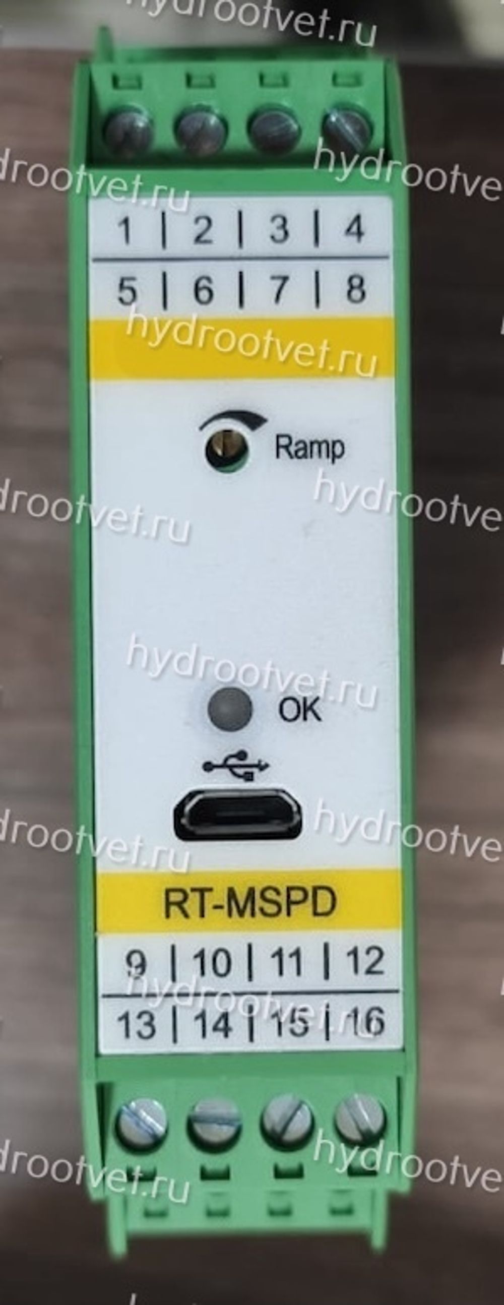 RT-MSPD1-30/F1 - Электронный усилитель внешний для управления клапаном - пропорциональный клапан давления DBET, DREM, DBEM, сигнал 4-20 мА