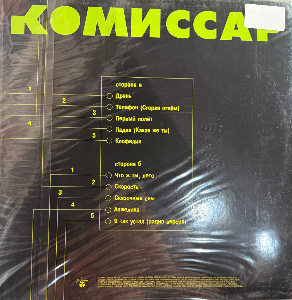 Виниловая пластинка Комиссар ‎– Дрянь LP