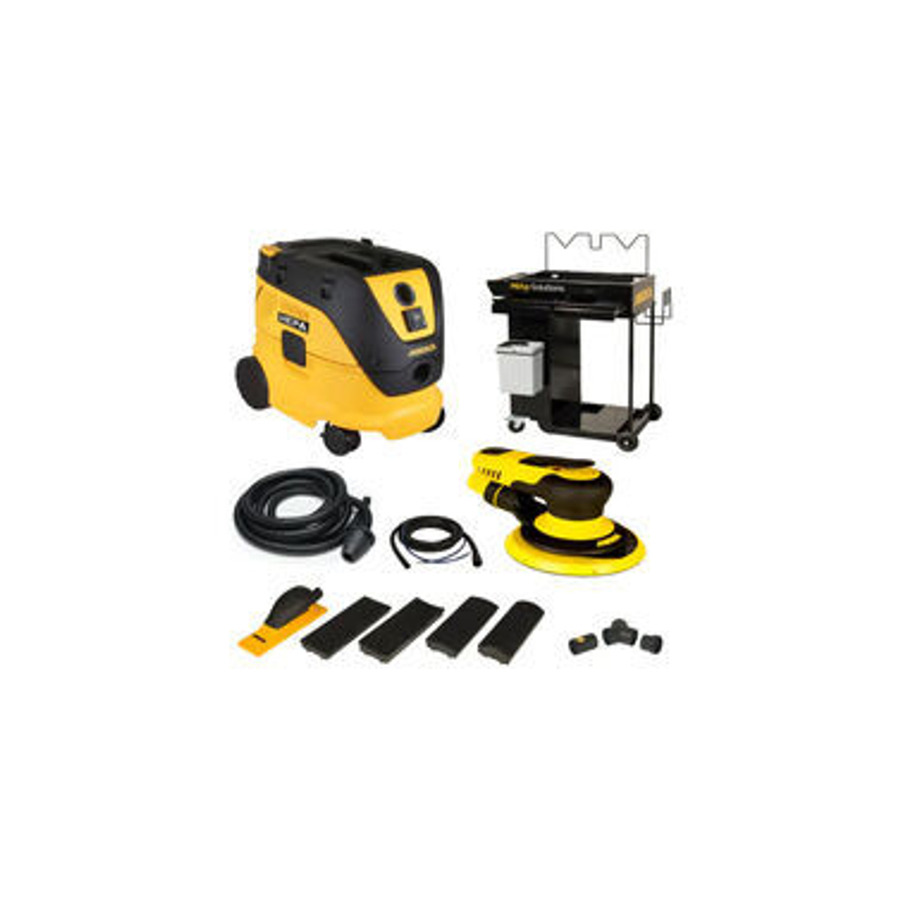 Mirka 6in 8mm Orbit Sander Dust Free Cart System