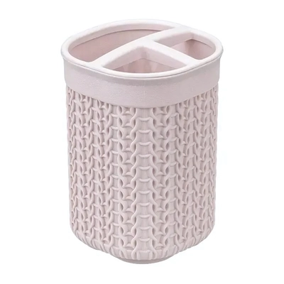 Подставка для зубных щеток ВЯЗАНИЕ чайная роза