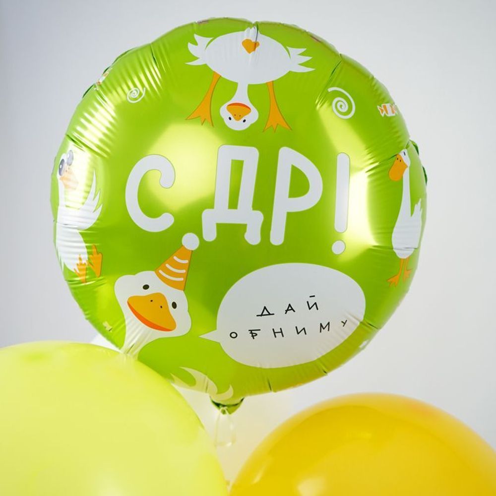 С Днем рождения гусь, фольгированный шар