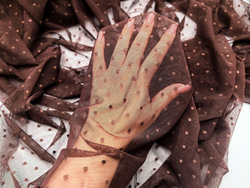 Эластичная сетка, мушки 3 мм, шоколад