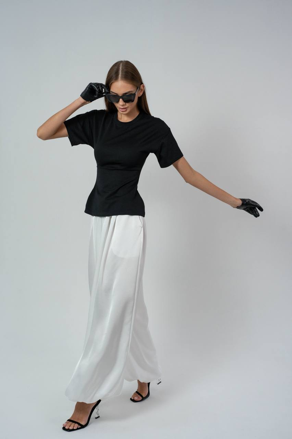 Брюки - аладины из вискозного шелка