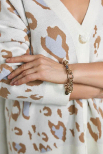 HMG 1192 Gl/Bl Браслет с синим горным хрусталем арт.1390