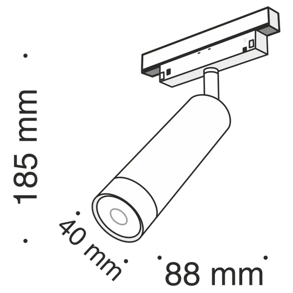 Трековый светильник Фокус / Focus Led S35 3000K 7Вт 24° Technical tr019-2-7w3k-b