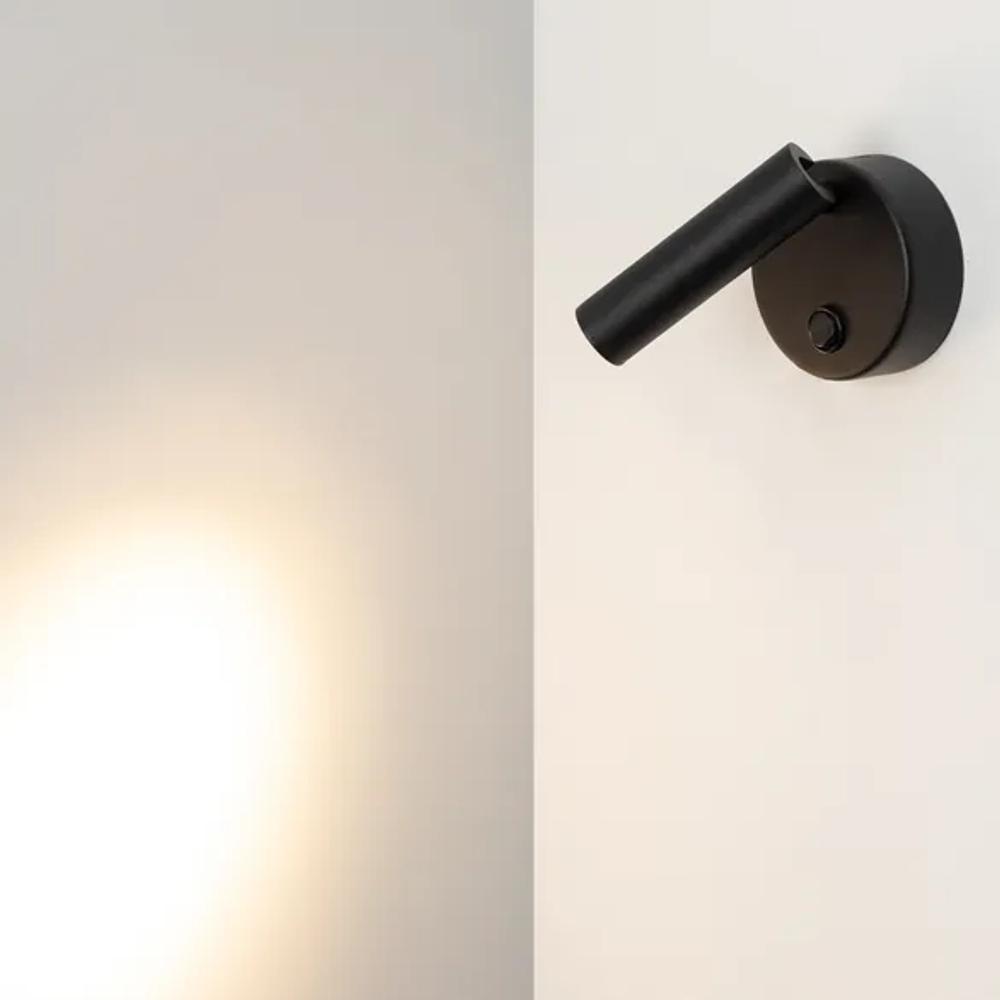 Светильник SP-BED-R90-3W Warm3000 (BK, 20 deg, 230V) (Arlight, IP20 Металл, 3 года) 029634
