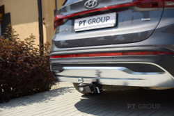 Фаркоп PT GROUP/ съёмный квадрат/ для HYUNDAI Santa Fe 2021-/ KIA Sorento 2021-(паспорт и сертификат в комплекте)(без электрики) арт.HSF-21-991122.00