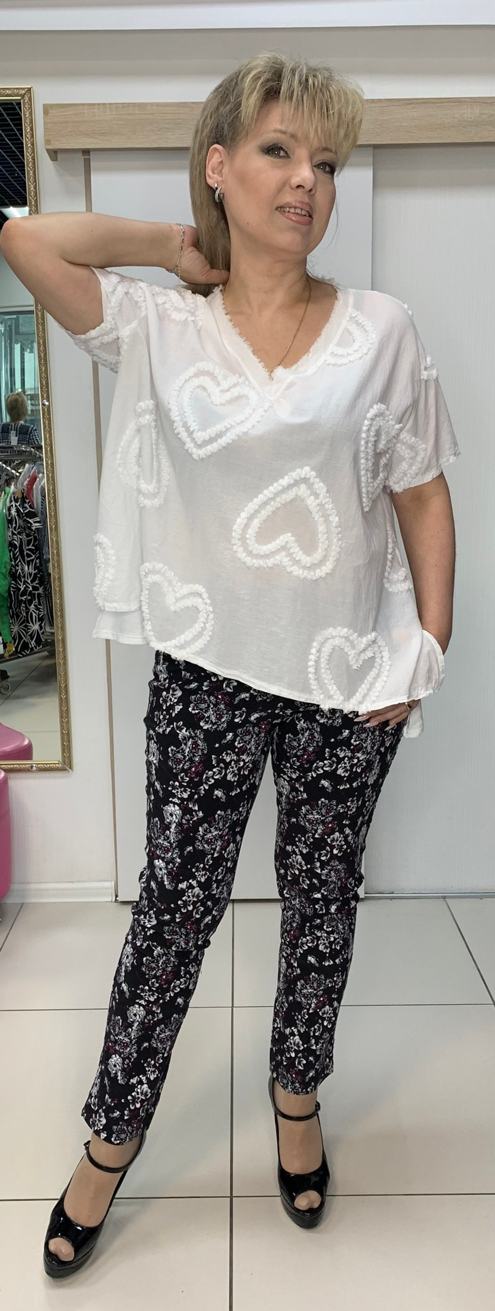 Узкие, немецкие, цветные брюки из вискозы