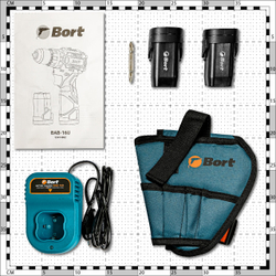 Дрель-шуруповерт аккумуляторная Bort BAB-16U (93414882)