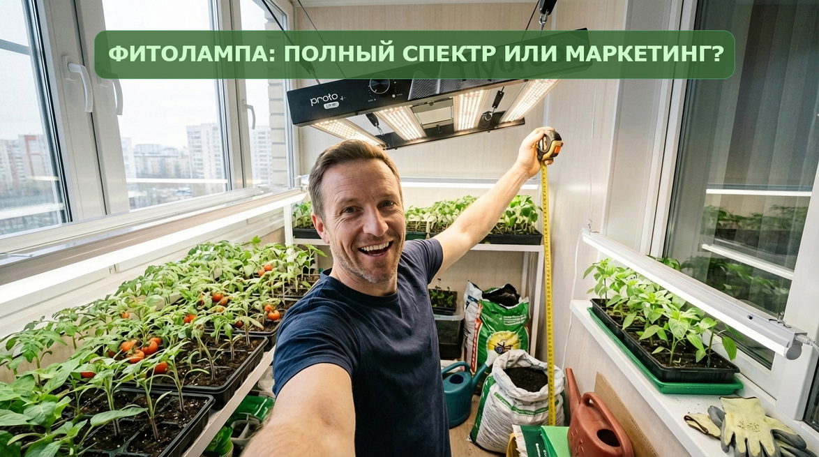 Фитолампа для растений: как отличить полный спектр от маркетинга