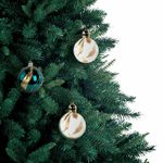 Шары ёлочные 6 шт., 6 см, "Peacock", пластик, бирюзовый/золото, ЗОЛОТАЯ СКАЗКА, 592179