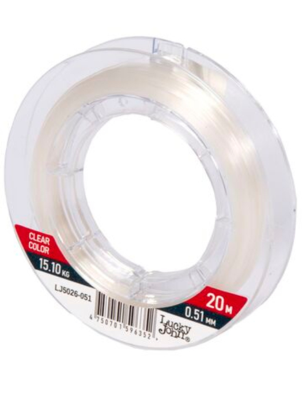 Леска монофильная Lucky John ICE SOFT FLUOROCARBON 020/051