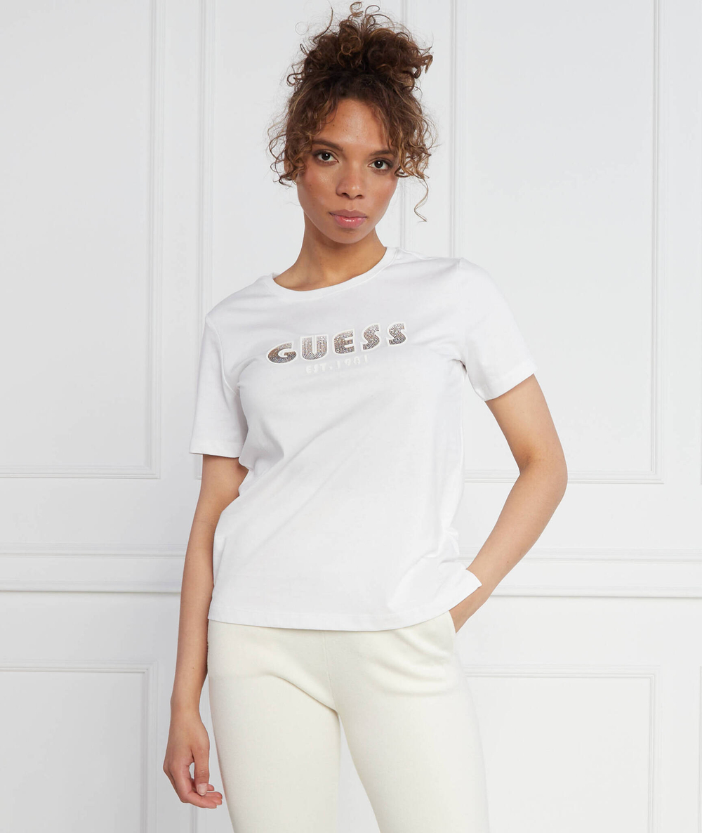 Футболка SS CN SHADED LOGO TEE GUESS - белый(W3YI39 I3Z14)