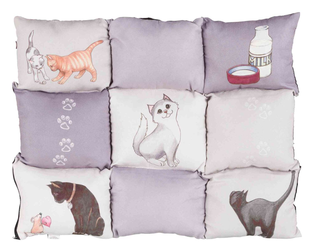 Лежак для кошек Trixie Patchwork Cat, размер 45×55см., серый