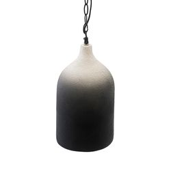 Светильник подвесной Sustainable collection, Ø22х39 см, черный/белый