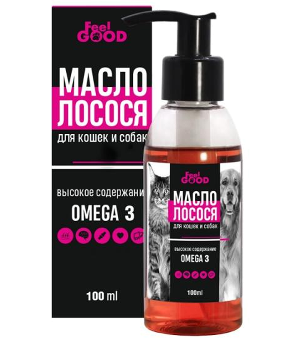 FeelGOOD Масло лосося Омега-3, 100мл.