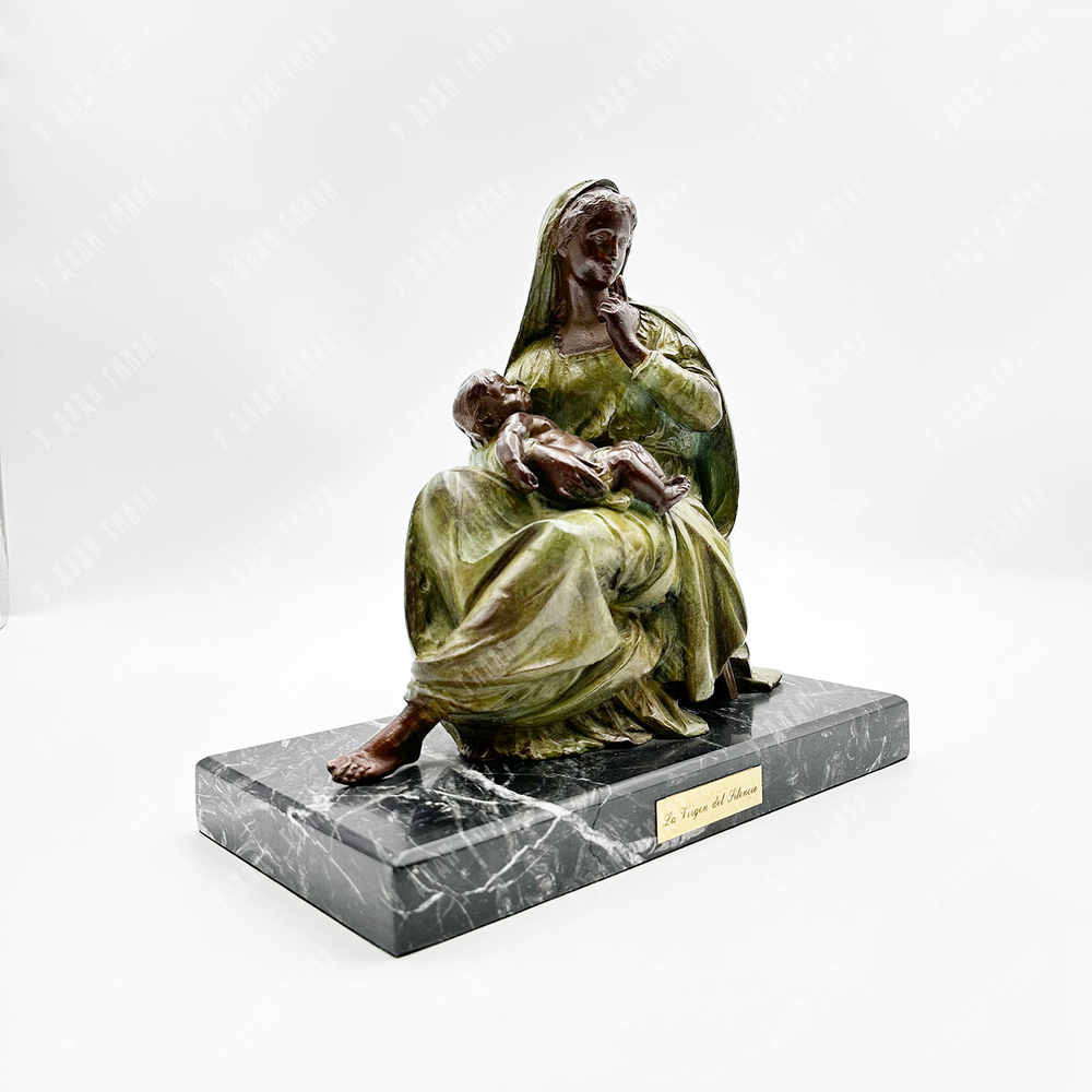 Бронзовая скульптура "Мадонна Молчания (La Virgen del Silencio)". Испания, XX в. Номер 15/50.