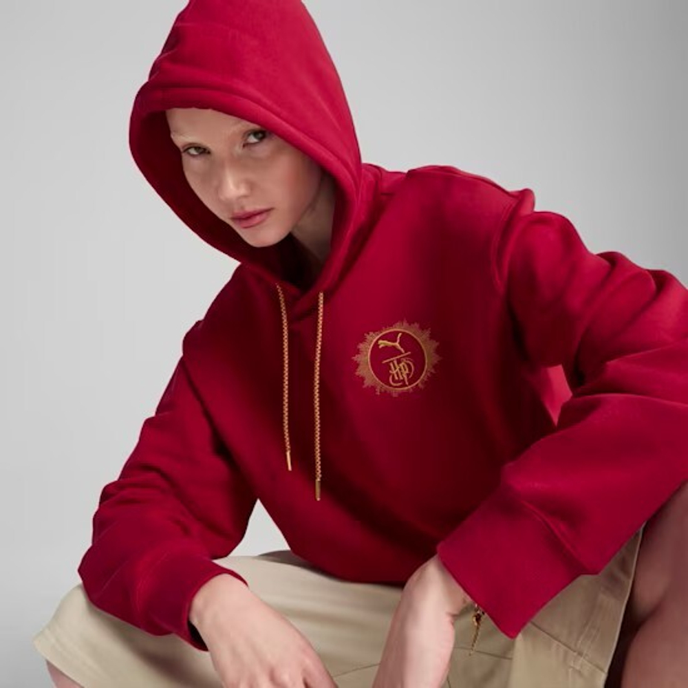 PUMA X HARRY POTTER ТОЛСТОВКА СВОБОДНОГО КРОЯ, КРАСНЫЙ