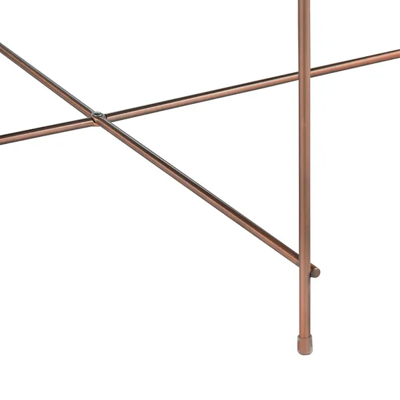 Журнальный столик Josen, Ø85 см, розовый/медный