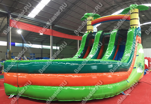 Батут-горка "Чудо-остров" 5,5*4,5*4,5 м