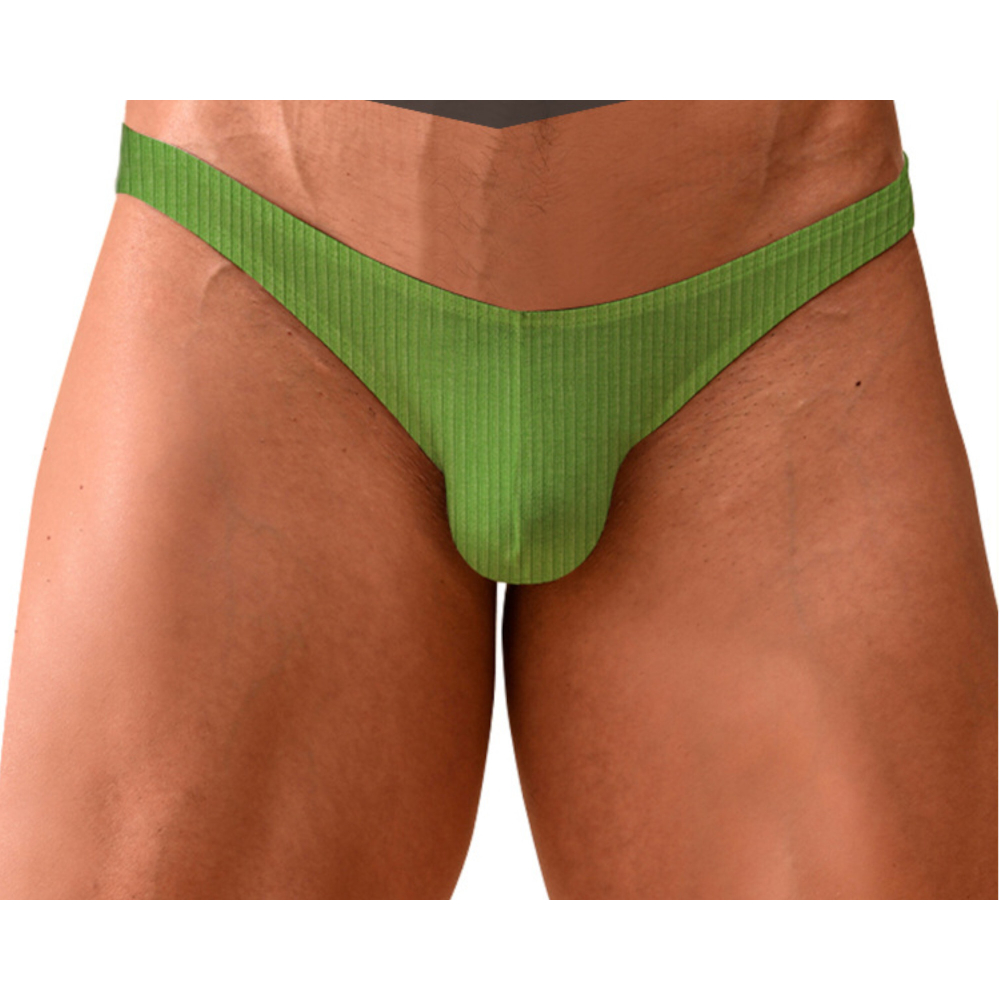 Мужские трусы слипы зеленые ADANNU AN7118-19