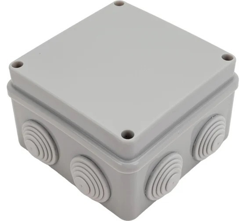 Распаячная коробка ОП 110х110х70мм, крышка на винтах, IP55, 8вх. инд. штрих-код TDM