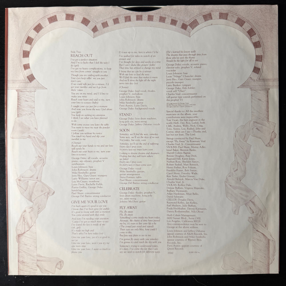 George Duke ‎– Guardian Of The Light (Голландия 1983г.)