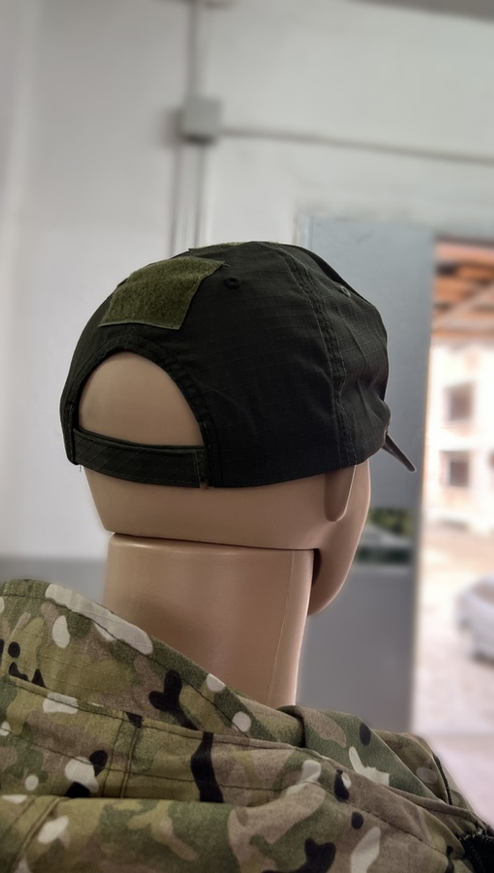 Бейсболка с липучками / олива