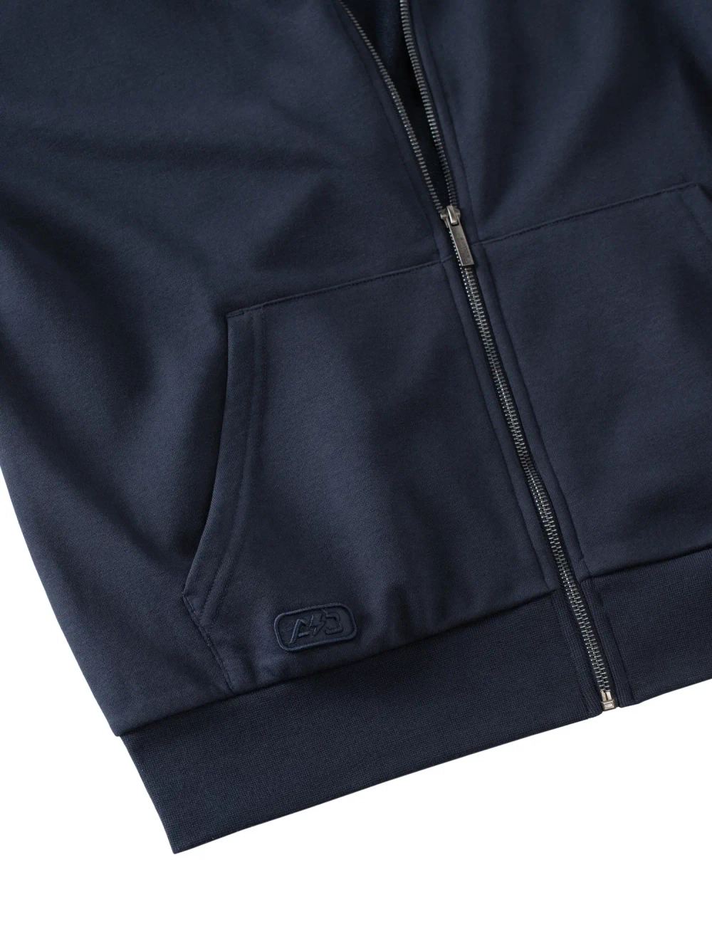 Толстовка на замке синяя с вышивкой ХК "Шанхайские Драконы" (ТМ Atributika&Club)