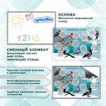 Комплект развивающий Мир птиц. Зимующие птицы 2157
