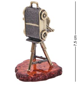 AM-4082 Фигурка «Фотоаппарат Ретро» (латунь, янтарь)