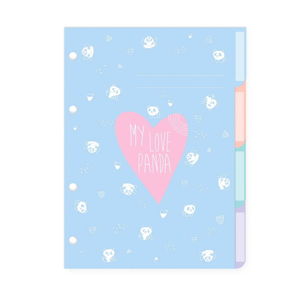 Разделитель листов на кольцах А5 4л. "MY LOVE" (Альт)