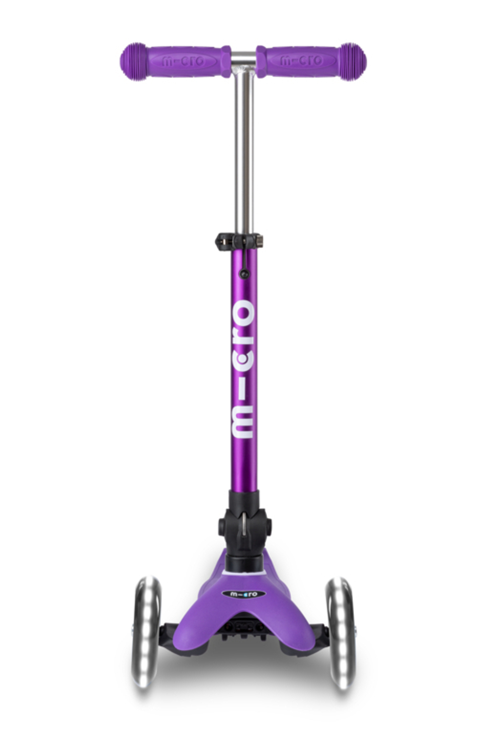 Самокат Mini Micro Deluxe складной LED сиреневый