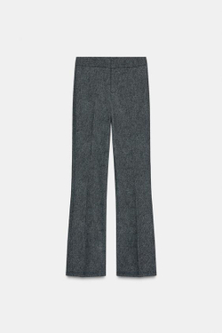 ZARA ЛЕГИНСЫ FLARE, СЕРЫЙ МЕЛАНЖ