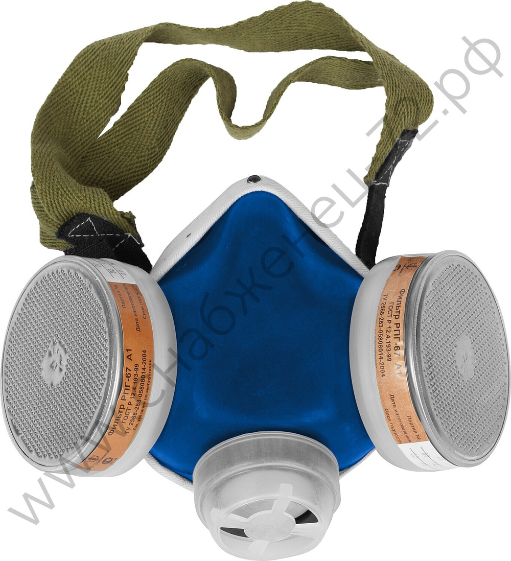 ЗУБР РПГ-67 А1 с фильтрами А1, респиратор противогазовый (11140)