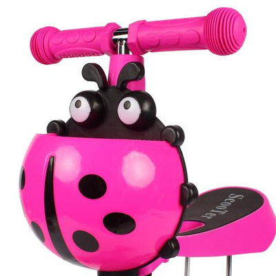 Самокат трехколесный 3в1, колеса PVC 8 см со светом, заднее колесо без света, 4 положения ручки, 3 ц