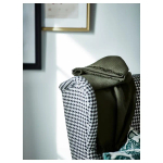 Кресло с подлокотниками - IKEA STRANDMON, 82х96х101 см, черный/белый, СТРАНДМОН ИКЕА