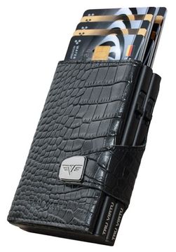 Кошелек двойной CLICK&SLIDE Croco Black