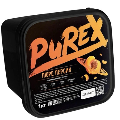 Пюре замороженное Персик «PUREX» 1 кг