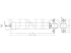 Амортизатор газовый задней подвески UNIO SAB-10778