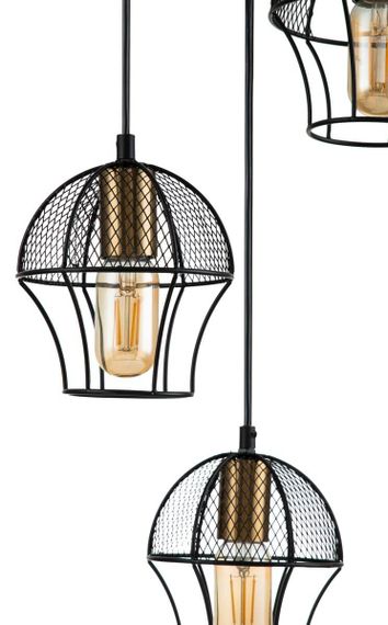 Подвесная люстра Indigo Pallo 10011/3P Black V000187