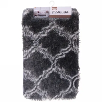 Коврик для ванной 50*80"Рамина» серо-белый