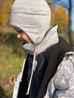 Мультисезонная шапка с узелками (taupe gray)
